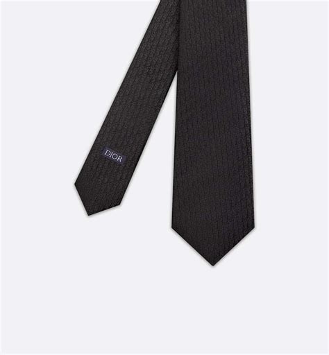 dior black tie 260|Dior Oblique Tie Black Silk .